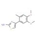 4-(4,5-Dimethoxy-2-methyl-phenyl)-thiazol-2-ylamine - chemical structure image
