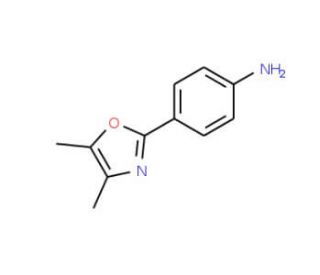 4-(4,5-dimethyl-1,3-oxazol-2-yl)aniline - chemical structure image