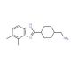 [4-(4,5-Dimethyl-1H-benzimidazol-2-yl)cyclohexyl]-methylamine - chemical structure image