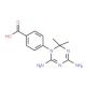 4-(4,6-Diamino-2,2-dimethyl-2H-[1,3,5]triazin-1-yl)-benzoic acid - chemical structure image