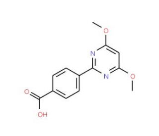 4-(4,6-Dimethoxypyrimidin-2-yl)benzoic acid (CAS 386715-40-8) - chemical structure image