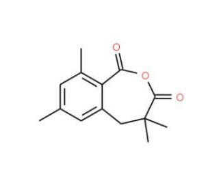 4,4,7,9-Tetramethyl-1,3,4,5-tetrahydro-2-benzoxepine-1,3-dione (CAS 23342-31-6) - chemical structure image