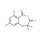 4,4,7,9-Tetramethyl-1,3,4,5-tetrahydro-2-benzoxepine-1,3-dione (CAS 23342-31-6) - chemical structure image