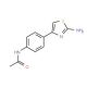 4-(4-Acetamidophenyl)-2-aminothiazole (CAS 21674-96-4) - chemical structure image