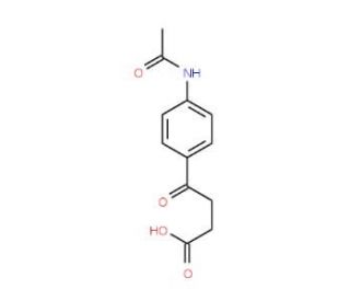 4-(4-Acetamidophenyl)-4-oxobutanoic acid (CAS 5473-15-4) - chemical structure image