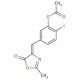 4-(4-Acetoxy-3-iodobenzal)-2-methyl-5-oxazolone (CAS 91719-58-3) - chemical structure image