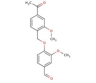 4-(4-Acetyl-2-methoxy-benzyloxy)-3-methoxy-benzaldehyde - chemical structure image