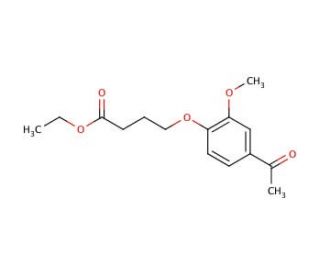4-(4-Acetyl-2-methoxyphenoxy)-butanoic Acid Ethyl Ester - chemical structure image
