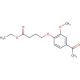 4-(4-Acetyl-2-methoxyphenoxy)-butanoic Acid Ethyl Ester - chemical structure image