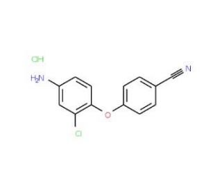 4-(4-amino-2-chlorophenoxy)benzonitrile hydrochloride - chemical structure image