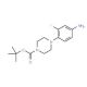 4-(4-Amino-2-fluoro-phenyl)-piperazine-1-carboxylic acid tert-butyl ester (CAS 154590-35-9) - chemical structure image