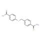 4-{[4-(aminocarbonyl)benzyl]thio}benzoic acid - chemical structure image