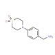 4-[4-(aminomethyl)phenyl]-1λ{6},4-thiomorpholine-1,1-dione - chemical structure image