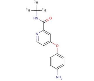 [4-(4-Aminophenoxy)(2-pyridyl)]-N-(methyl-d3)carboxamide - chemical structure image