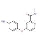 [4-(4-Aminophenoxy)(2-pyridyl)]-N-methylcarboxamide (CAS 284462-37-9) - chemical structure image