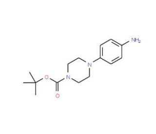 4-(4-Aminophenyl)piperazine-1-carboxylic acid tert-butyl ester (CAS 170911-92-9) - chemical structure image