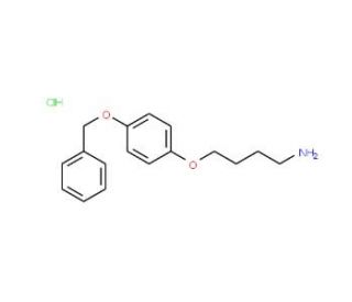 4-[4-(benzyloxy)phenoxy]butan-1-amine hydrochloride - chemical structure image