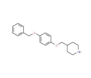 4-{[4-(Benzyloxy)phenoxy]methyl}piperidine - chemical structure image