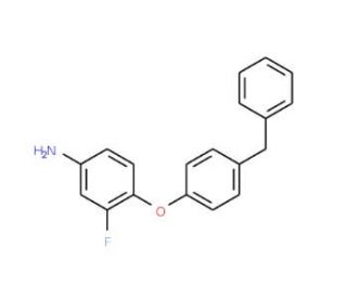 4-(4-Benzylphenoxy)-3-fluoroaniline - chemical structure image