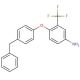 4-(4-Benzylphenoxy)-3-(trifluoromethyl)aniline - chemical structure image