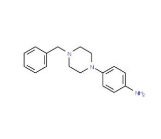 4-(4-Benzylpiperazin-1-yl)aniline (CAS 16154-69-1) - chemical structure image