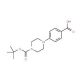 4-(4-Boc-1-piperazineyl)benzoic acid (CAS 162046-66-4) - chemical structure image