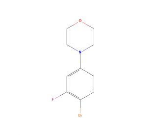 4-(4-Bromo-3-fluorophenyl)morpholine (CAS 279261-83-5) - chemical structure image