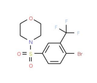 4-(4-Bromo-3-(trifluoromethyl)phenylsulfonyl)morpholine (CAS 1020253-04-6) - chemical structure image