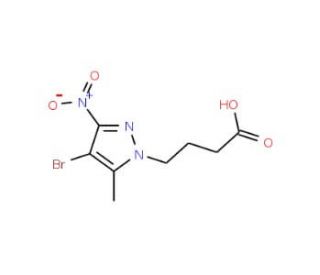 4-(4-Bromo-5-methyl-3-nitro-1H-pyrazol-1-yl)-butanoic acid - chemical structure image