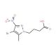 4-(4-Bromo-5-methyl-3-nitro-1H-pyrazol-1-yl)-butanoic acid - chemical structure image