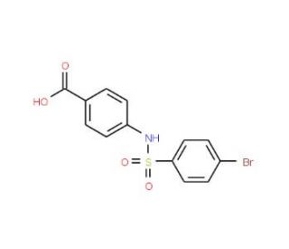 4-(4-Bromo-benzenesulfonylamino)-benzoic acid (CAS 126145-99-1) - chemical structure image