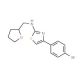 [4-(4-Bromo-phenyl)-thiazol-2-yl]-(tetrahydro-furan-2-ylmethyl)-amine - chemical structure image