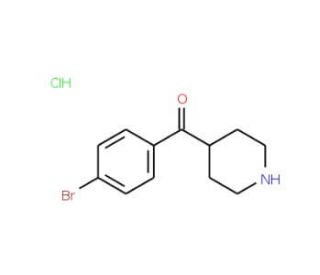 4-(4-Bromobenzoyl)piperidine HCl (CAS 64671-00-7) - chemical structure image