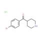 4-(4-Bromobenzoyl)piperidine HCl (CAS 64671-00-7) - chemical structure image