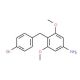 4-(4-Bromobenzyl)-3,5-dimethoxyaniline - chemical structure image