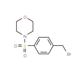 4-{[4-(Bromomethyl)phenyl]sulphonyl}morpholine (CAS 138385-04-3) - chemical structure image