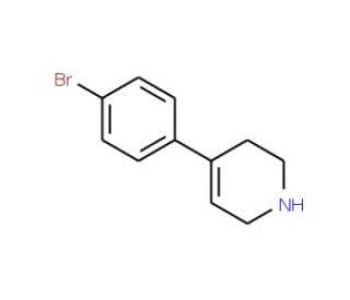 4-(4-Bromophenyl)-1,2,3,6-tetrahydro-pyridine (CAS 91347-99-8) - chemical structure image