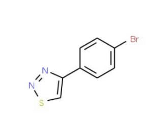 4-(4-Bromophenyl)-1,2,3-thiadiazole (CAS 40753-13-7) - chemical structure image