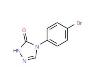 4-(4-Bromophenyl)-1H-1,2,4-triazol-5(4H)-one (CAS 214117-50-7) - chemical structure image
