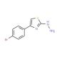 4-(4-Bromophenyl)-2-hydrazino-1,3-thiazole (CAS 4871-22-1) - chemical structure image