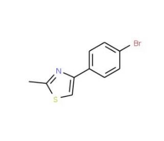 4-(4-Bromophenyl)-2-methyl-1,3-thiazole (CAS 66047-74-3) - chemical structure image