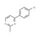 4-(4-Bromophenyl)-2-methylpyrimidine (CAS 499785-50-1) - chemical structure image