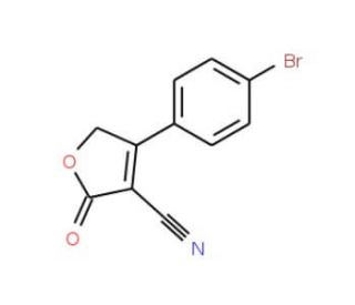 4-(4-Bromophenyl)-2-oxo-2,5-dihydro-3-furancarbonitrile (CAS 7721-24-6) - chemical structure image