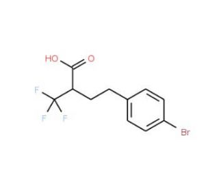 4-(4-Bromophenyl)-2-(trifluoromethyl)butanoic acid - chemical structure image