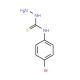 4-(4-Bromophenyl)-3-thiosemicarbazide 的分子结构, CAS编号: 2646-31-3 4-(4-Bromophenyl)-3-thiosemicarbazide (CAS 2646-31-3) - chemical structure image