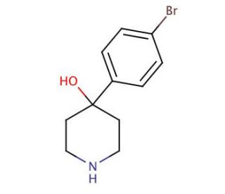 4-(4-Bromophenyl)-4-piperidinol (CAS 57988-58-6) - chemical structure image