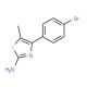 4-(4-Bromophenyl)-5-methyl-1,3-thiazole-2-ylamine (CAS 65705-44-4) - chemical structure image