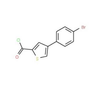 4-(4-Bromophenyl)thiophene-2-carbonyl chloride (CAS 681260-49-1) - chemical structure image