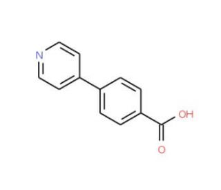 4-(4-Carboxyphenyl)pyridine (CAS 4385-76-6) - chemical structure image