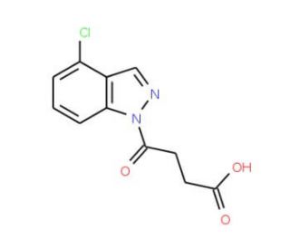 4-(4-Chloro-1H-indazol-1-yl)-4-oxobutanoic acid - chemical structure image